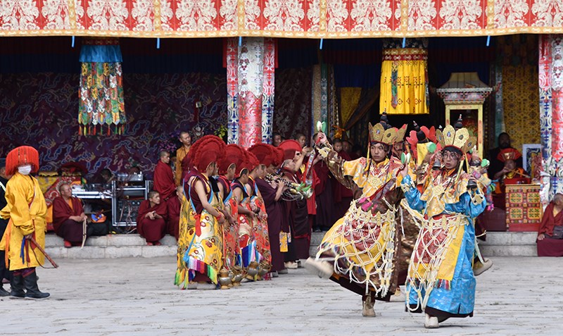 Mask Dance at Tsurpu Monastery