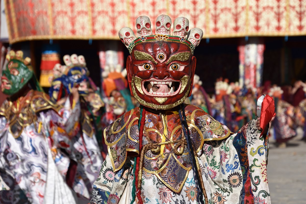 Mask Dance Festival during Great Prayer in Summer | Photo by Yang Zeru